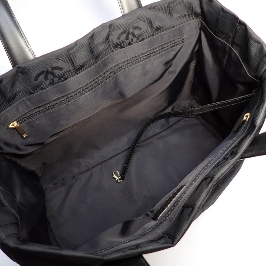 【CHANEL】 シャネル　ニュートラベルライン　トートMM　トートバッグ　A15991　ナイロン×レザー　10番台　ブラック　バッグ　中古　質屋の画像