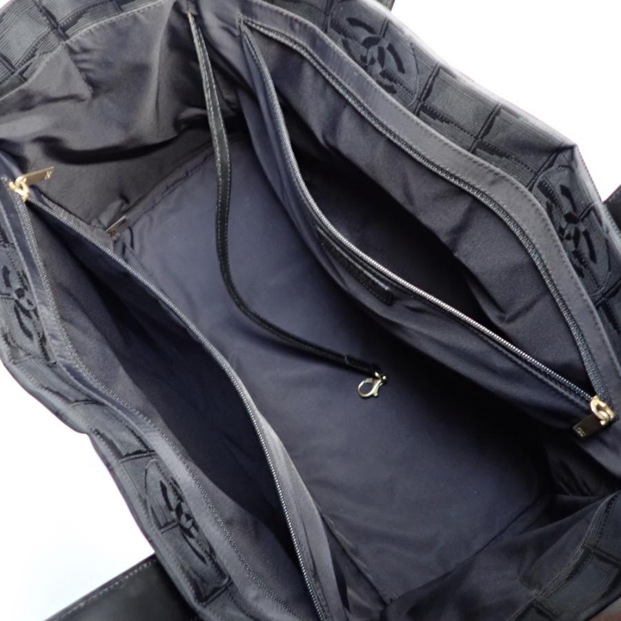 【CHANEL】 シャネル　ニュートラベルライン　トートMM　トートバッグ　A15991　ナイロン×レザー　10番台　ブラック　バッグ　中古　質屋の画像
