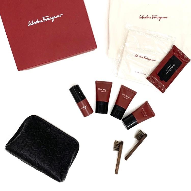 Salvatore Ferragamo フェラガモ シューズケアキット エンボス加工 
