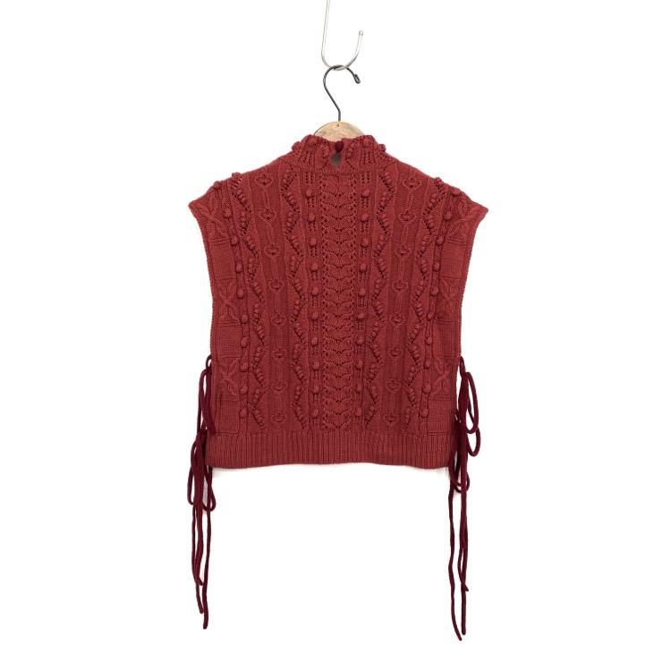 未使用品 Mame Kurogouchi マメクロゴウチ Floral Motif Hand-Knitted 