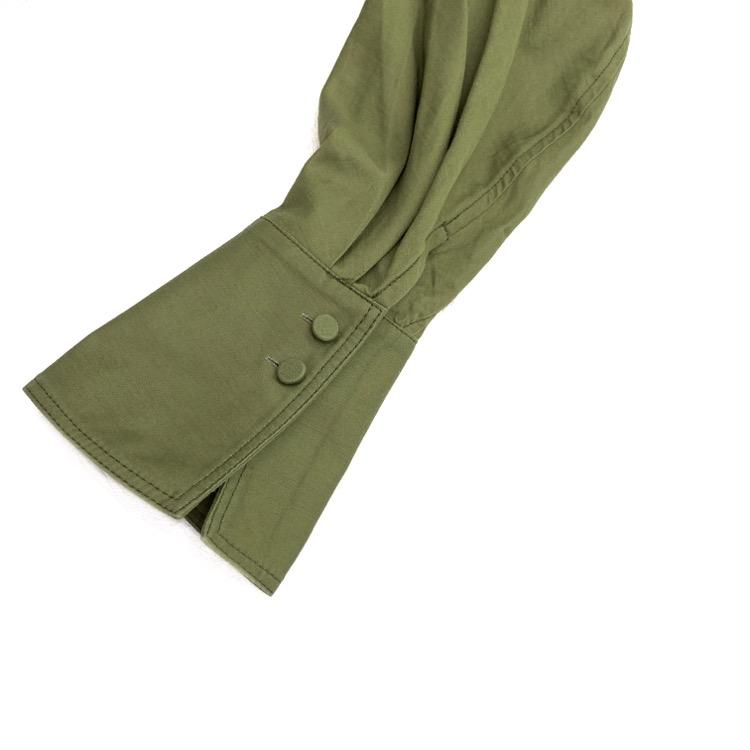マメクロゴウチ Military Cotton Deep Neck Dress 【公式通販】