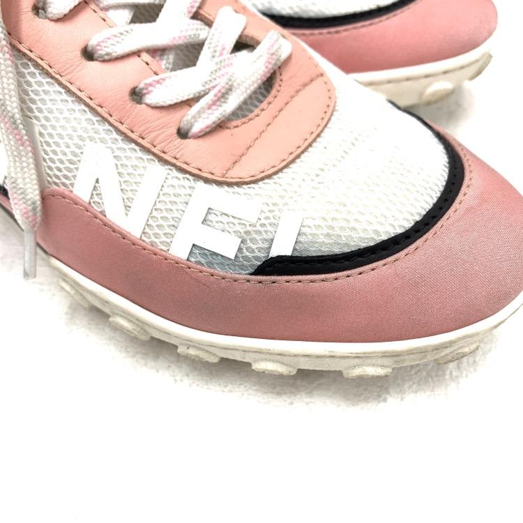 CHANEL シャネル スニーカー ロゴ・ココマーク ピンク 36 G34086