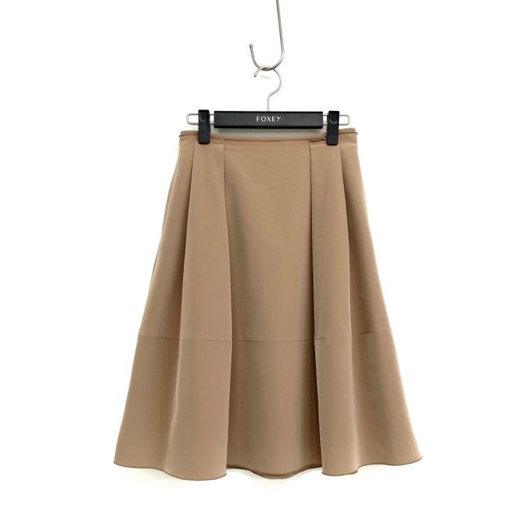 FOXEY NEWYORK フォクシー サイドタック スカート ベージュ 38 38326  