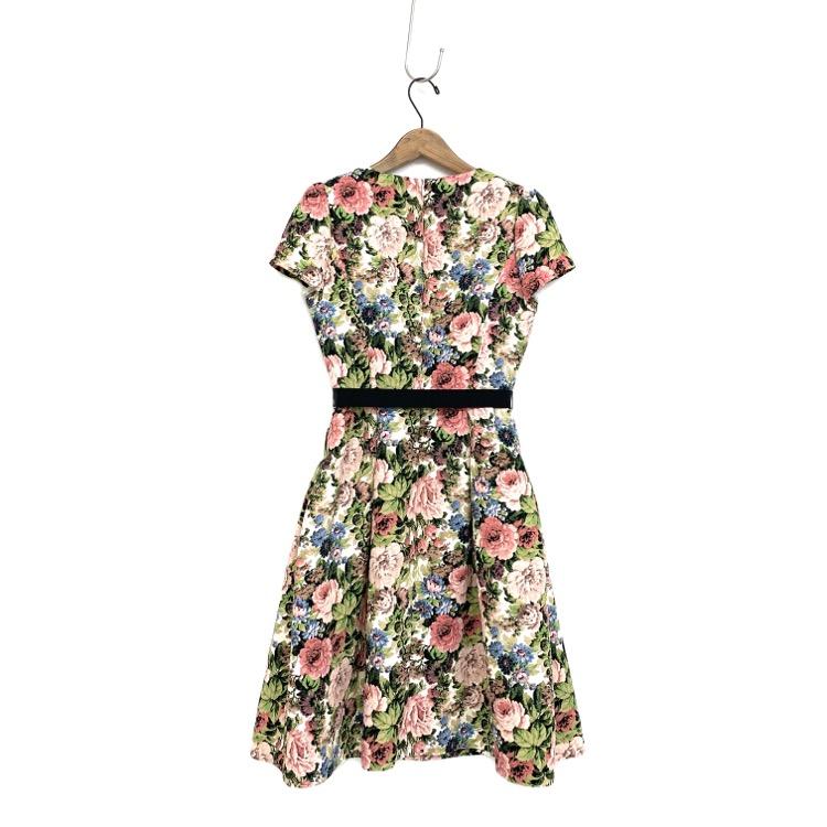 M'S GRACY*エムズグレイシー22AW 花柄ジャガード風ワンピース38