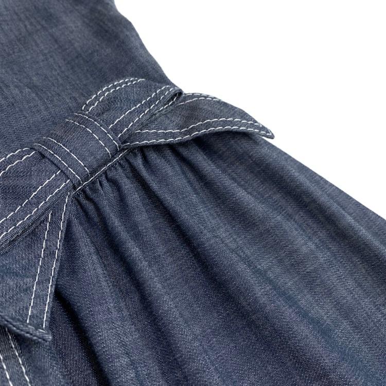 エムズグレイシー デニム リボン ジャンパースカート ロング ワンピース 38