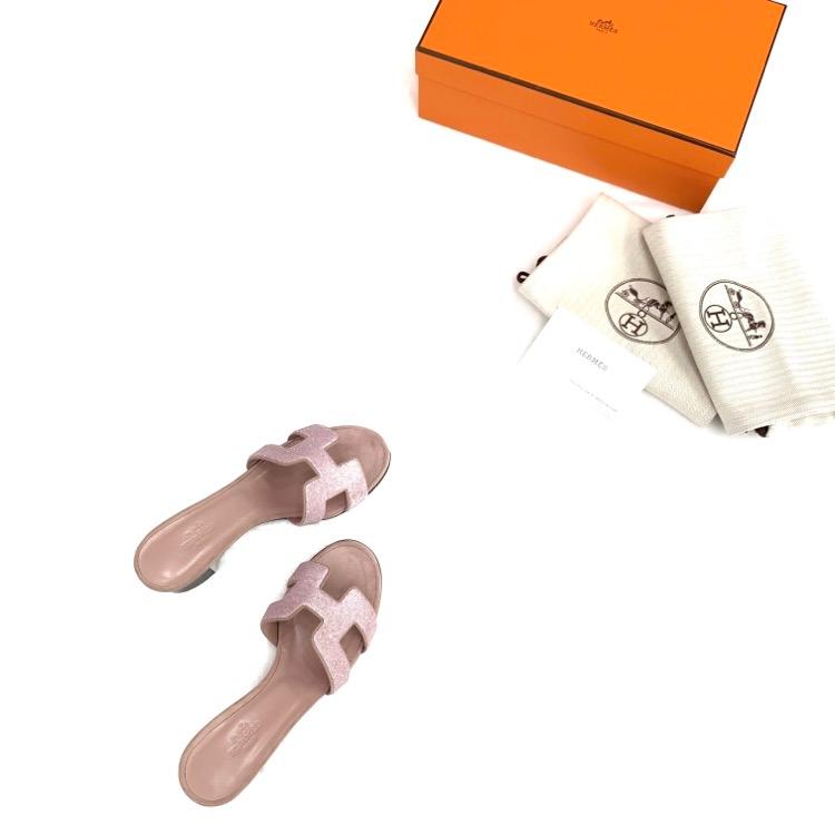 HERMES エルメス サンダル オアジス ピンクラメ 34.5 181028Z HERMES エルメス サンダル オアジス ピンクラメ 34.5 181028Z