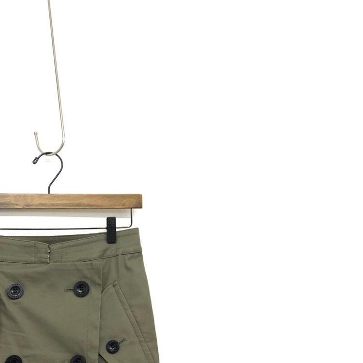 sacai サカイ コットンギャバジン スカートパンツ トレンチレイヤード  