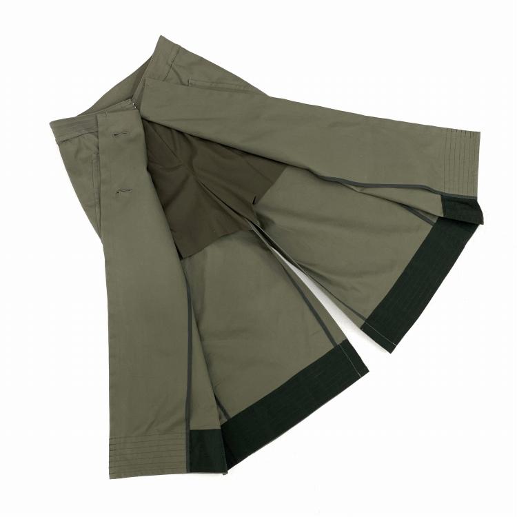 sacai サカイ コットンギャバジン スカートパンツ トレンチレイヤード  