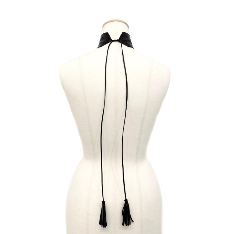 未使用品 2023AW FETICO フェティコ LEATHER WIDE CHOKER レザー 