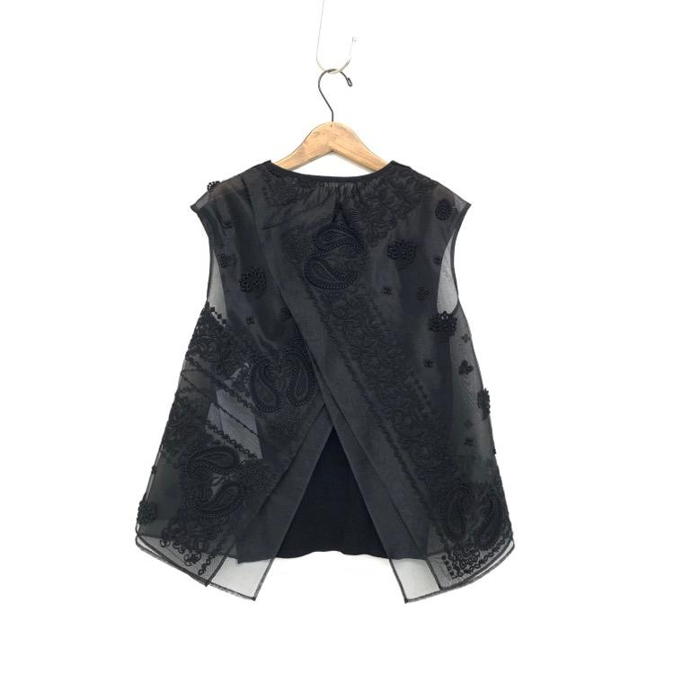 未使用品 23AW sacai サカイ Bandana Embroidery Knit Pullover 