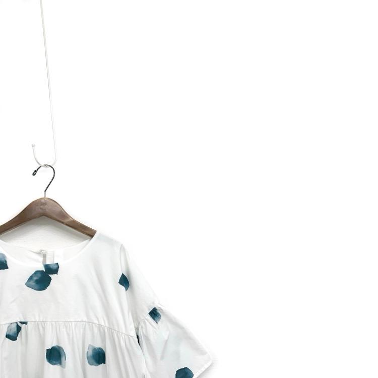 Merlette マーレット 水彩プリントティアードドレス ワンピース  