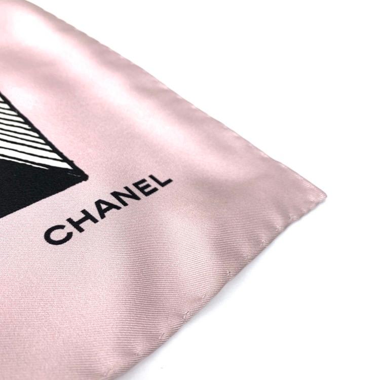 CHANEL シルクスカーフ ピンク ロゴ CHANEL ピンク シルクスカーフ 楽天市場】シャネル CHANEL
