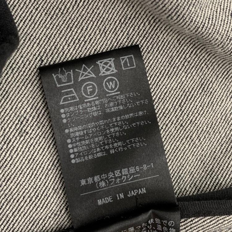 FOXEY NEWYORK フォクシー デニム ドレス 裾レース ワンピース  