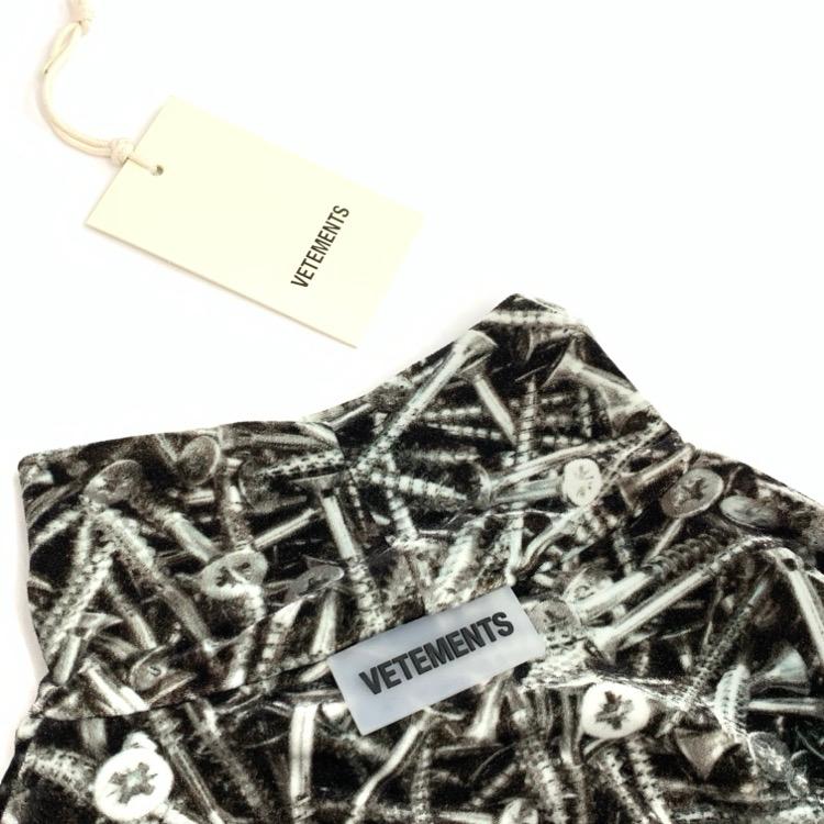 22AW VETEMENTS ヴェトモン セカンドスキン 釘プリント Screw 22AW VETEMENTS ヴェトモン セカンドスキン 釘プリント Screw