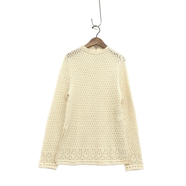 22SS pelleq ペレック リネンコットンレースアップロングスリーブ 