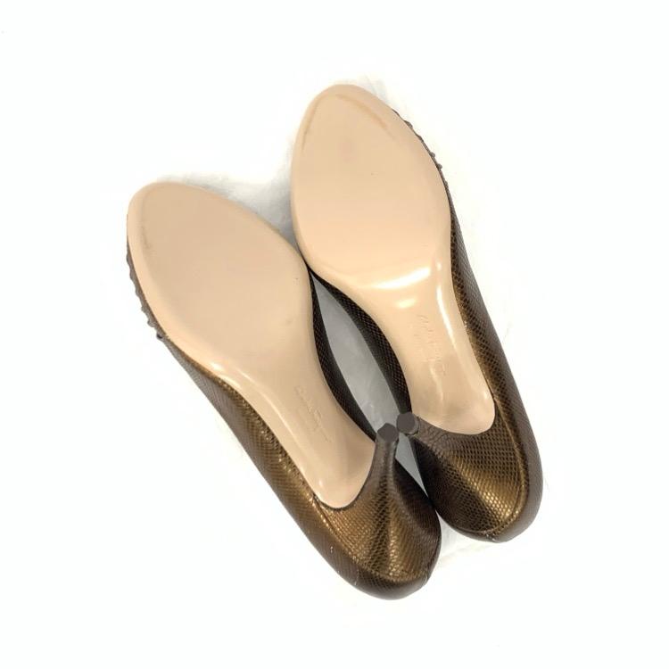 Salvatore Ferragamo フェラガモ オープントゥ パンプス 8C ブラウン  