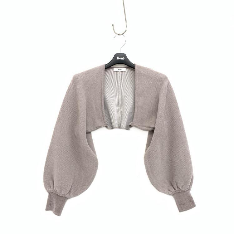 未使用品 Rene ルネ ボレロ グレー 34 6932560 レーヨン・ポリエステル  