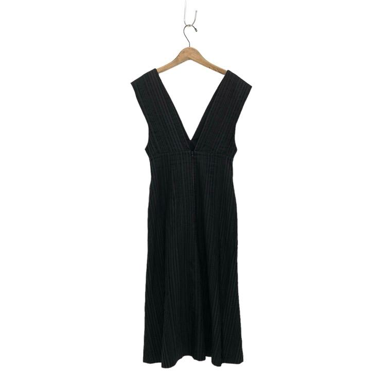 Mame Kurogouchi マメクロゴウチ Ribbon Stripe V Neck Dress Mame Kurogouchi マメクロゴウチ Ribbon Stripe V Neck Dress