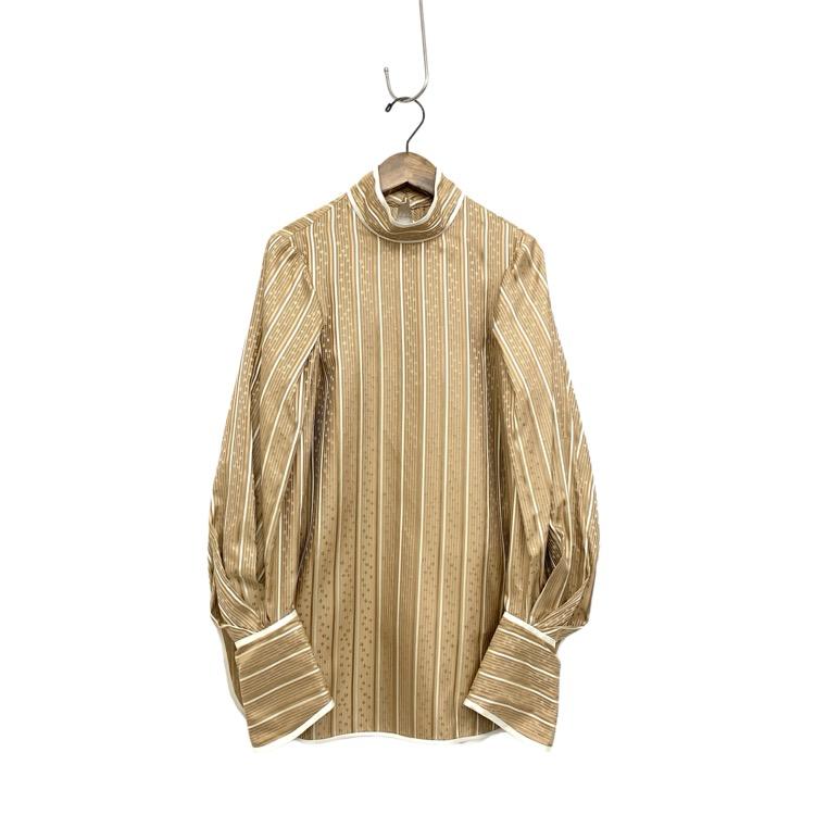 未使用品 Mame Kurogouchi マメクロゴウチ Floral Stripe Silk