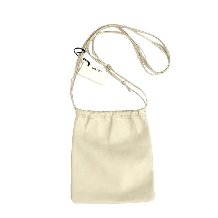 専用　AURALEE × Aeta バッグパック（ポーチ完品） AURALEE オーラリー LEATHER SQUARE STRING POUCH カウレザー