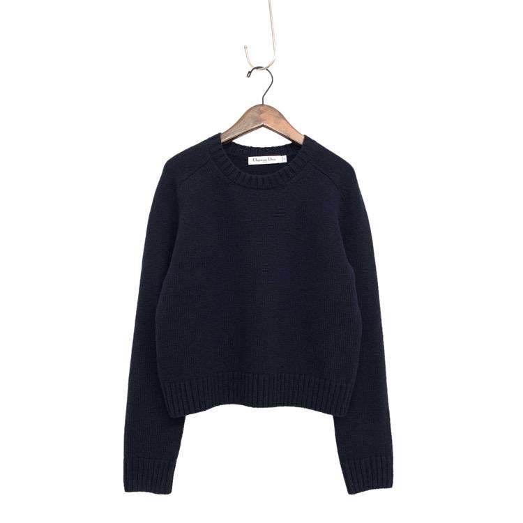 Christian Dior クリスチャンディオール バックロゴ ニットプル 