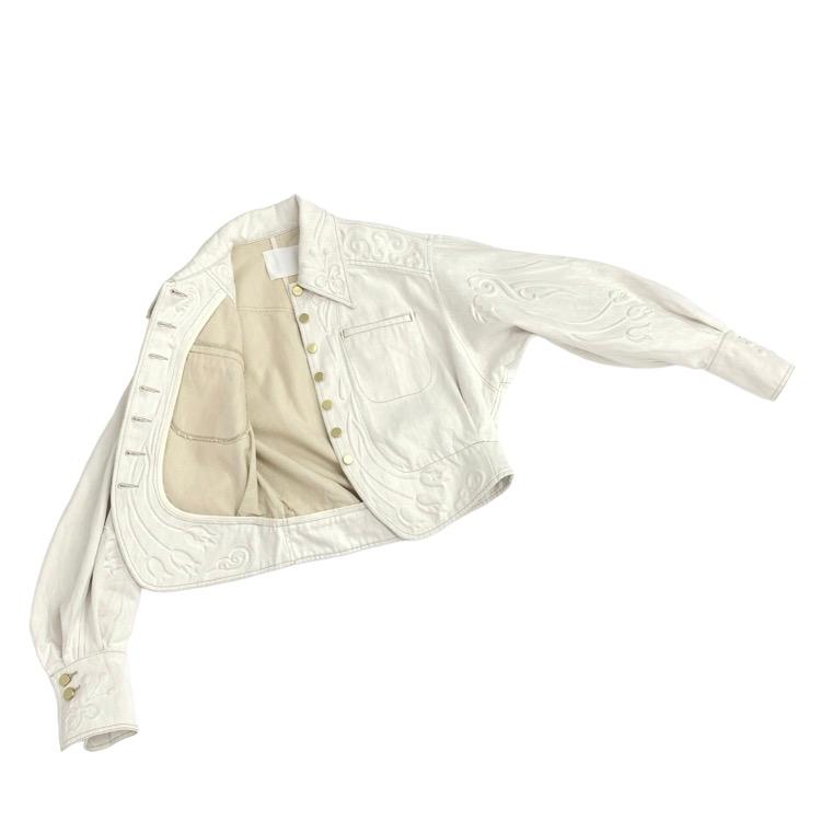 未使用品 24SS Mame Kurogouchi マメクロゴウチ Floral Embossed 未使用品 24SS Mame Kurogouchi マメクロゴウチ Floral Embossed