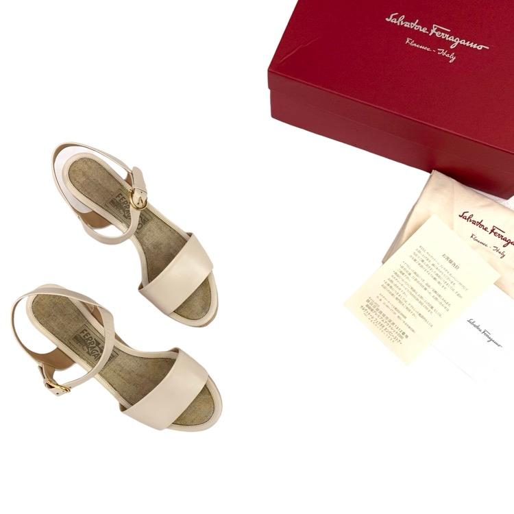 Salvatore Ferragamo フェラガモ MADEA サンダル コルクウエッジ 