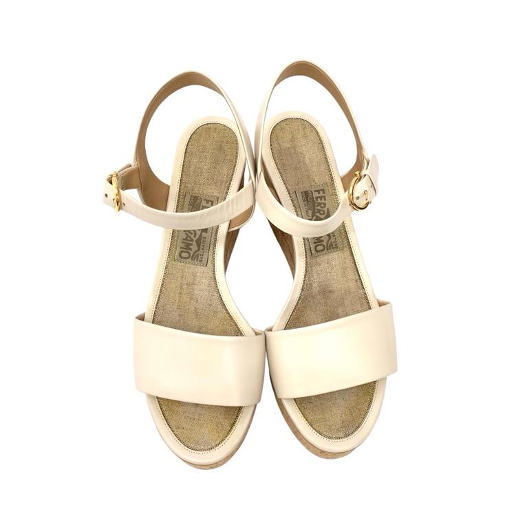 Salvatore Ferragamo フェラガモ MADEA サンダル コルクウエッジ 