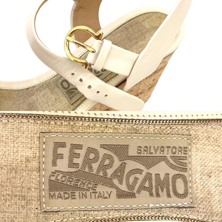 Salvatore Ferragamo フェラガモ MADEA サンダル コルクウエッジ 