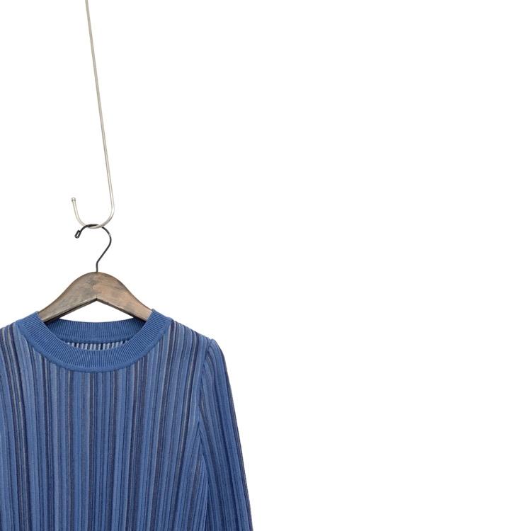 Mame Kurogouchi マメクロゴウチ Ribbed Knit Top With Laced Cuff  