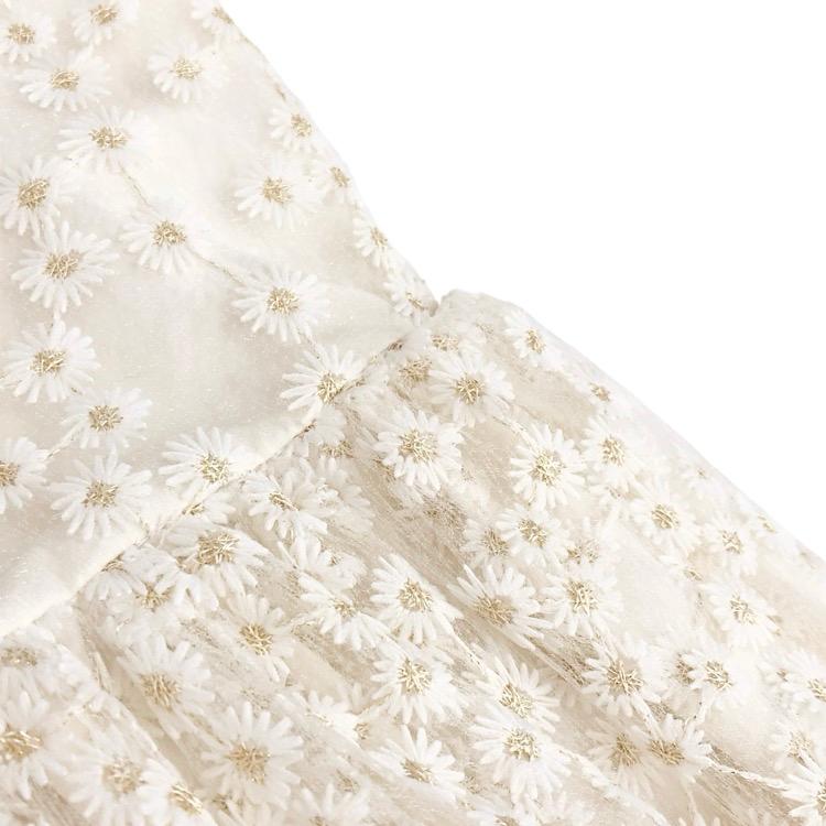 新品タグ付✨ツルバイマリコオイカワ フラワーレースペプラムブラウス