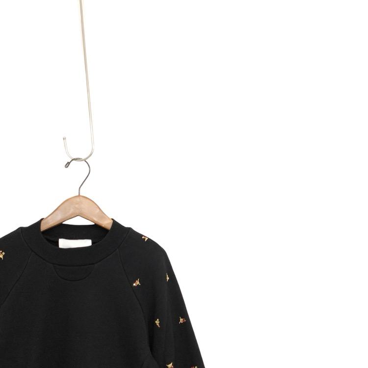 Mame Kurogouchi マメクロゴウチ Floral Motif Embroidered Sweat  