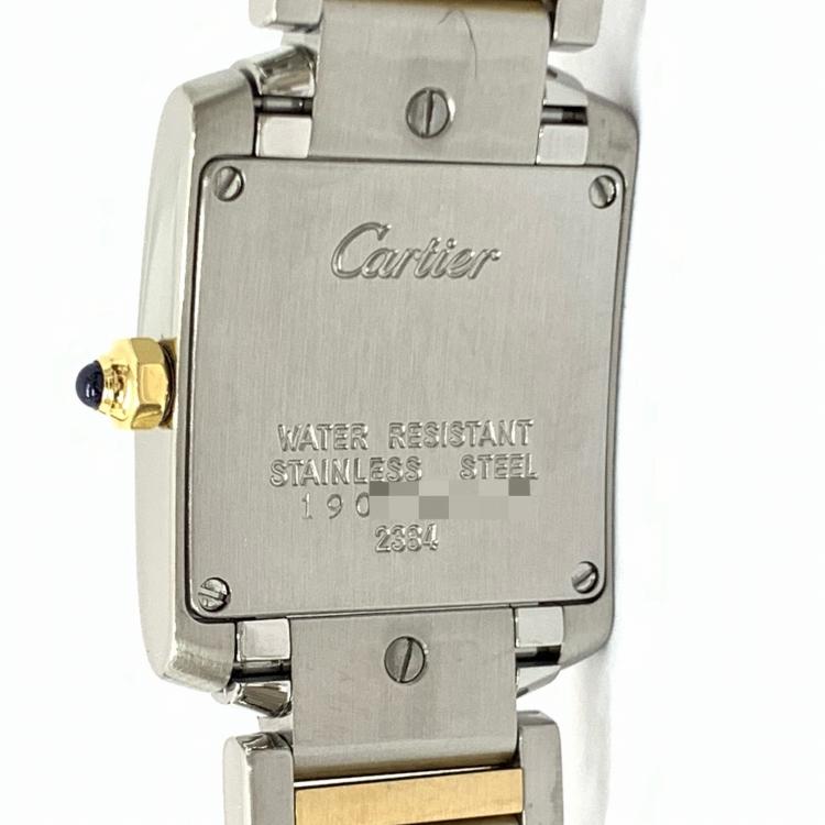 Cartier カルティエ タンクフランセーズ SM コンビ クォーツ時計