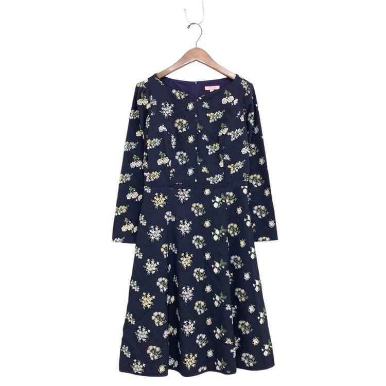 TOCCA トッカ PICCOLA ドレス 花柄 ワンピース ネイビー 0 OPTOIW0470  