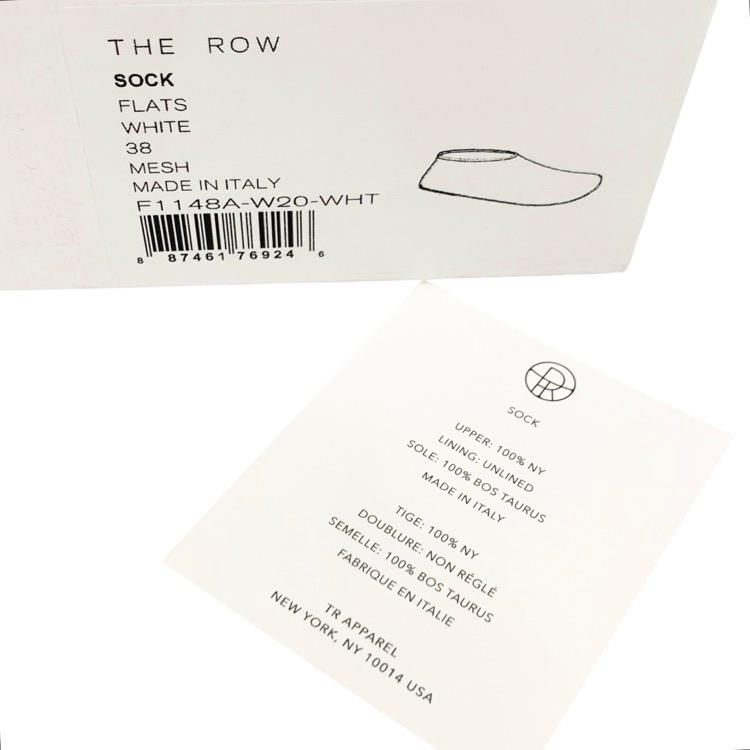 THE ROW ザ ロウ SOCK FLATS ナイロンメッシュスリッポン