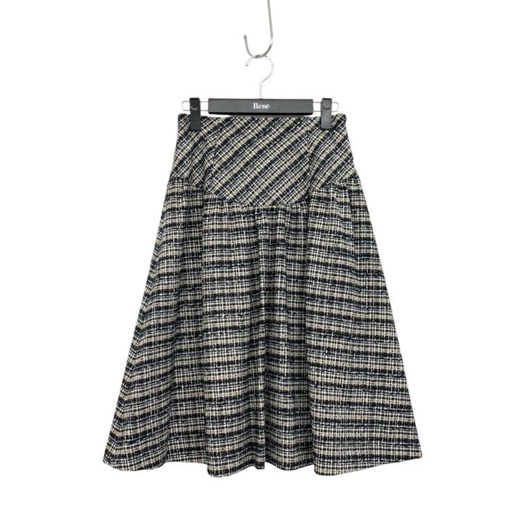 ルネ rene ツイードスカート René - 美品 René ルネ TISSUE イタリア製生地 ツイードスカート 36
