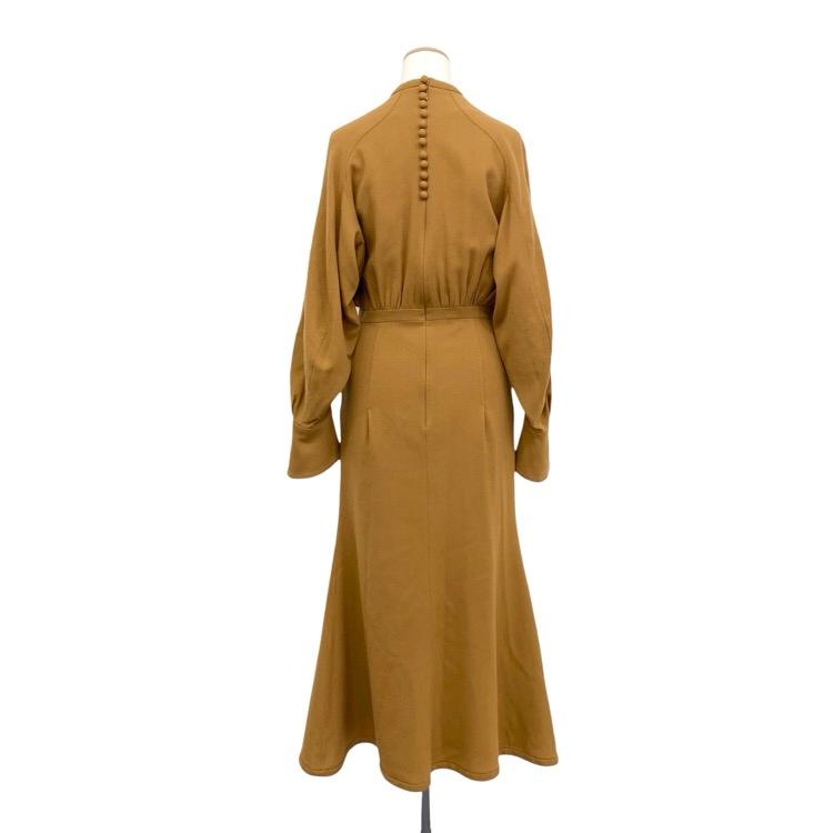 Mame Kurogouchi マメクロゴウチ Wool Georgette Flare Dress ウール