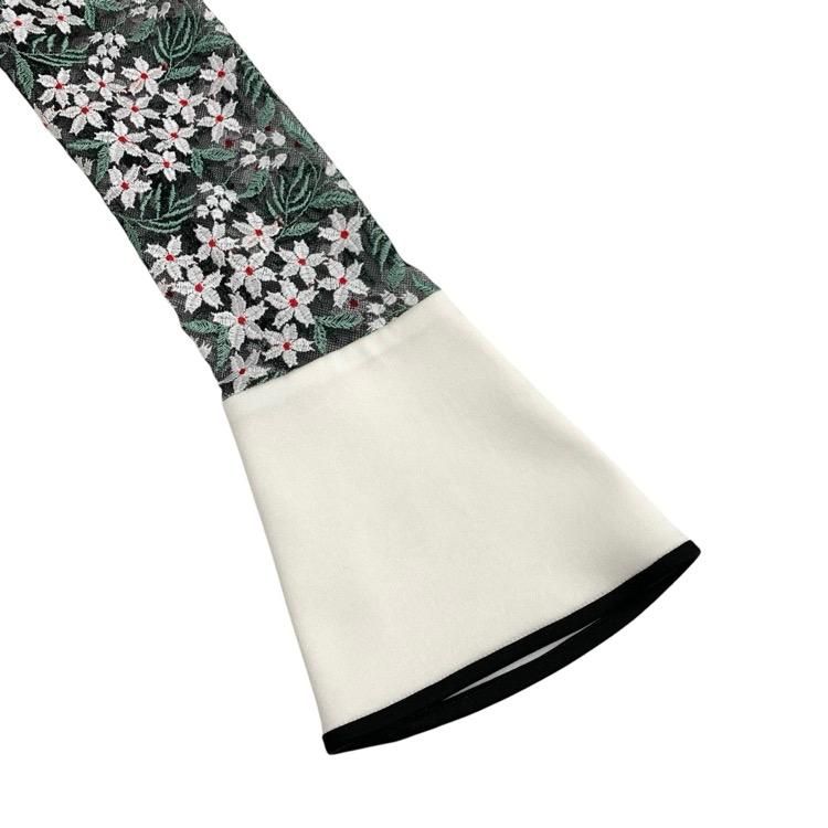 23SS Mame Kurogouchi マメクロゴウチ Floral Lace Sleeve Shirt 23SS Mame Kurogouchi マメクロゴウチ Floral Lace Sleeve Shirt