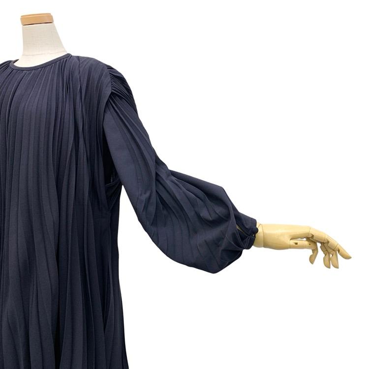 Mame Kurogouchi マメクロゴウチ Curved Pleated Dress カーブ Mame Kurogouchi マメクロゴウチ Curved Pleated Dress カーブ
