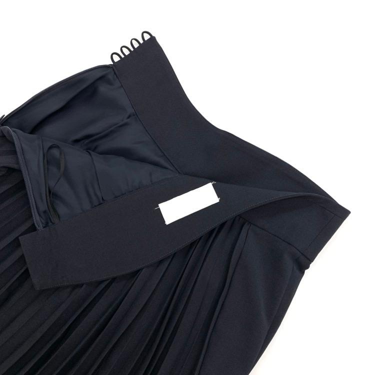 Mame Kurogouchi マメクロゴウチ Curved Pleated Flared Skirt カーブ