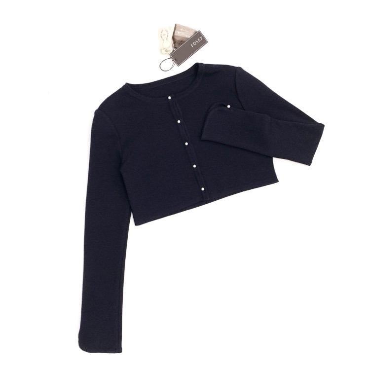 新品　フォクシー　foxey カーディガン　パール 新品フォクシーfoxey カーディガンパール