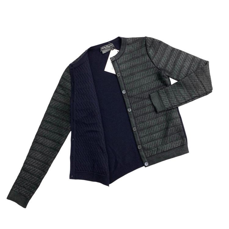 Salvatore Ferragamo ブラック カーディガン S Salvatore Ferragamo ブラック カーディガン S Salvatore Ferragamo