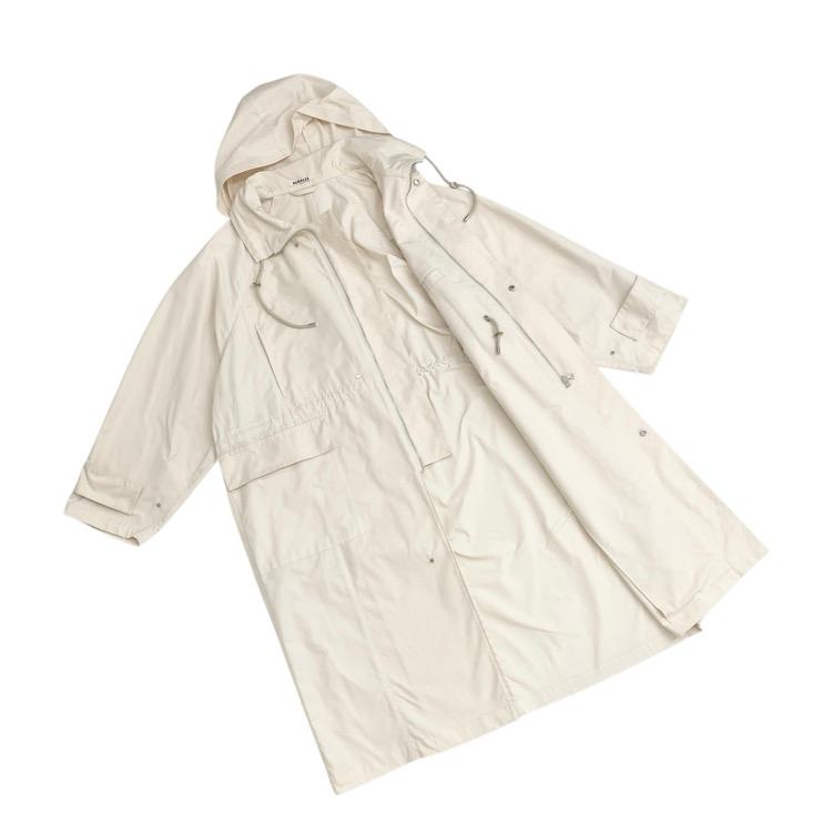 AURALEE オーラリー HIGH DENSITY COTTON POLYESTER CLOTH HOODED COAT
