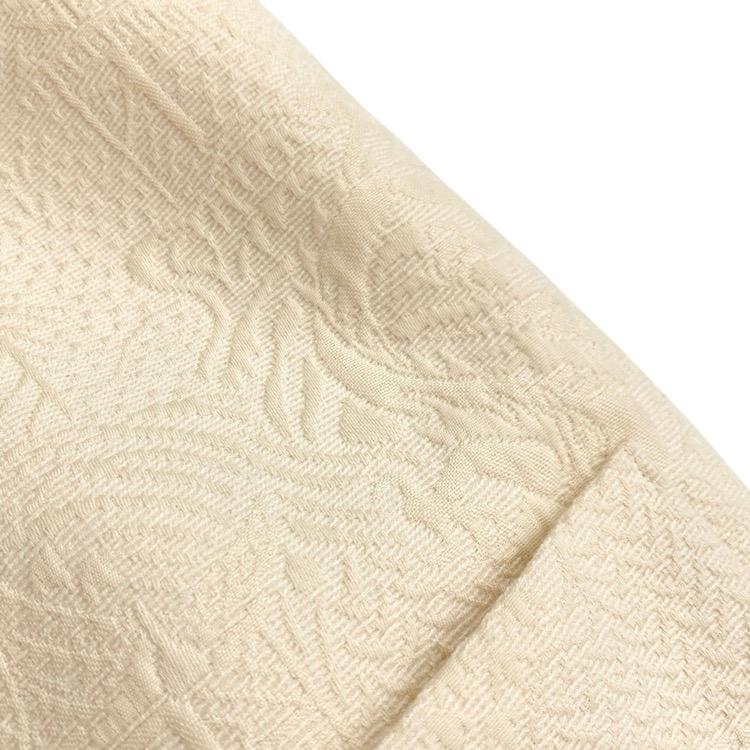 Jonnlynx ジョンリンクス ジャガードノーカラージャケット アイボリー