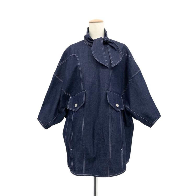 未使用品 AKIRANAKA アキラナカ リボンデニムプルオーバー