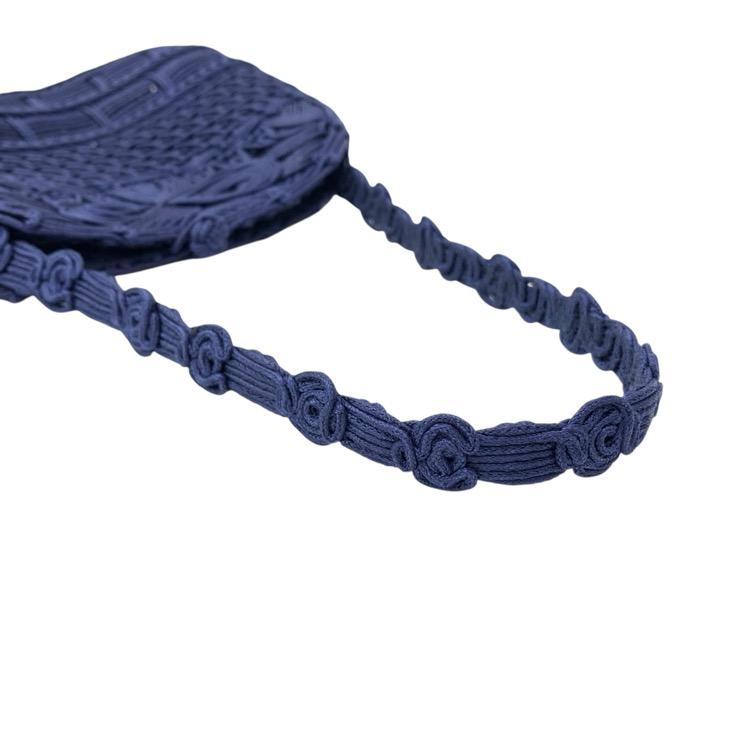 未使用品 Mame Kurogouchi マメクロゴウチ Cord Embroidery Hanakago
