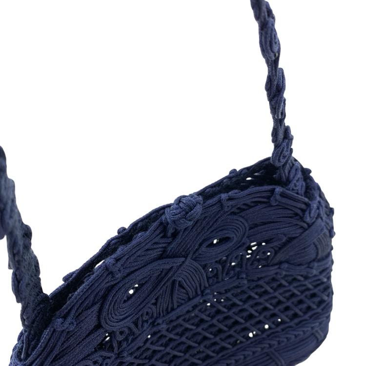 未使用品 Mame Kurogouchi マメクロゴウチ Cord Embroidery Hanakago