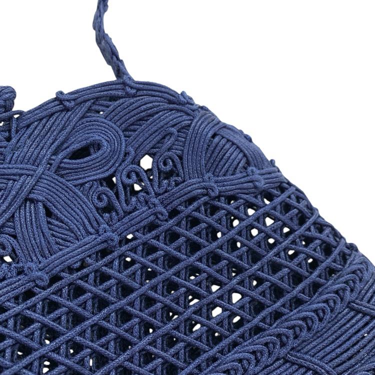 未使用品 Mame Kurogouchi マメクロゴウチ Cord Embroidery Hanakago