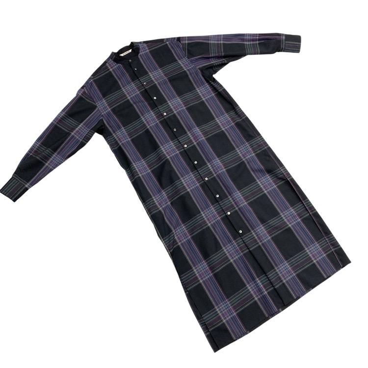 AURALEE オーラリー SUPER LIGHT WOOL CHECK MAXI ONE-PIECE