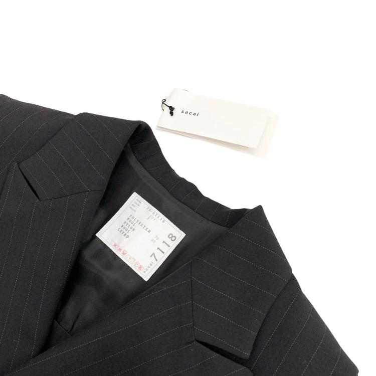 未使用品 2024SS sacai サカイ Chalk Stripe Vest チョークストライプ